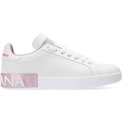 Dolce & Gabbana Calfskin Nappa Portofino W - White/Pink