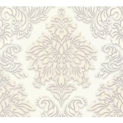 Living Walls Carta da parati Metropolitan Stories Lizzy London in Beige Metalizzato Bianco