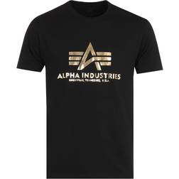 Alpha Industries Basic T-Shirt Foll Print - Black