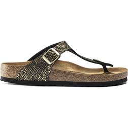 Birkenstock Gizeh Micro Fibre - Shiny Python Black