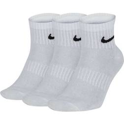 Nike Everyday Lightweight Ankle Socks 3-Pack - White