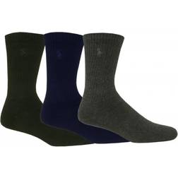 Lauren Ralph Lauren 3-Pack Crew Sock - Navy/Charcoal/Black