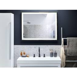 Beliani Espejo De Baño Iluminado Led Rectangular 90 x 70 cm