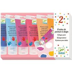 Djeco Finger Paint Tube 6pcs