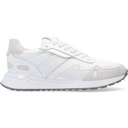 Michael Kors Miles Nylon and Leather Trainer - White