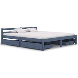 vidaXL Bed Frame with 4 Drawers 60cm