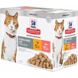 Hill's Science Plan Young Adult Sterilised Cat Food with Chicken & Salmon