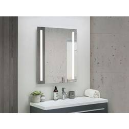 Beliani Miroir Mural De Forme Rectangulaire Sans Cadre 80 x 60 cm