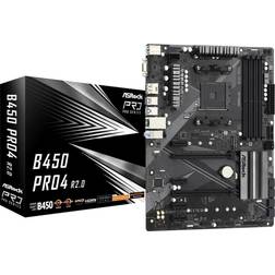 Asrock B450 Pro4 R2.0 AM4 Socket AM4 Chipset