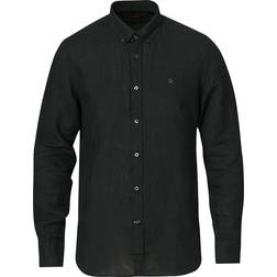 Morris Douglas Linen Shirt - Black