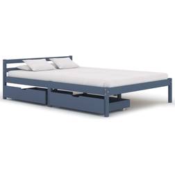 vidaXL Bed Frame with 2 Drawers 60cm Bettrahmen 140X200cm