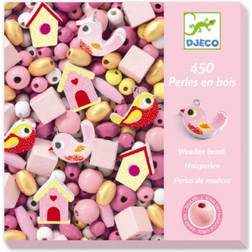 Djeco Perles Wooden Beads Birds 450pcs