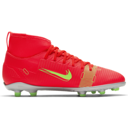 NIKE Jr. Mercurial Superfly 8 Club MG - Bright Crimson/Indigo Burst/White/Metallic Silver