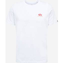Alpha Industries Backprint Camiseta - Blanco-Rojo