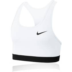 Nike Dri-FIT Swoosh Sports Bra - White/Black