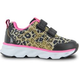 Leaf Shell Flashing Leopard - Pink / Beige