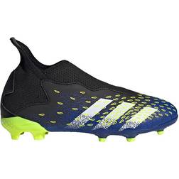 adidas Junior Predator Freak .3 Laceless FG - Core Black/Cloud White/Solar Yellow