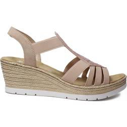 Rieker Sandalen En Sloffen Hakken - Beige