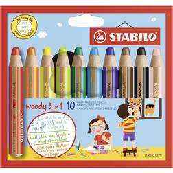 Stabilo Woody 3 in 1 Wallet of 10