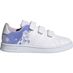 adidas Kid's Advantage - Cloud White/Cloud White/Chalk Purple