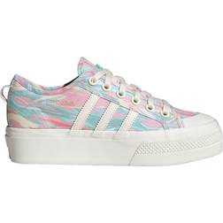 adidas Nizza Platform W - Chalk White/Chalk White/Frozen Green