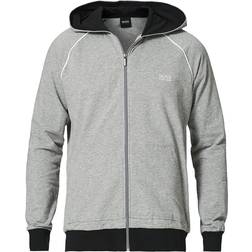 HUGO BOSS Mix & Match Full Zip Hoodie - Medium Grey