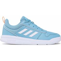 adidas Kid's Tensaur - Hazy Blue/Cloud White/Screaming Orange