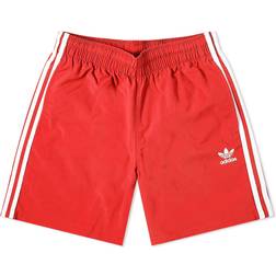 adidas Adicolor Classics 3-Stripes Swim Shorts - Scarlet