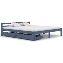 vidaXL Bed Frame with 2 Drawers 60cm Bettrahmen 180X200cm