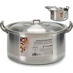 BigBuy Home Aluminium with lid 8 L 28 cm