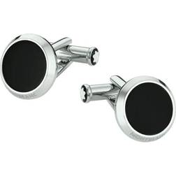 Montblanc Iconic Cufflinks - Silver/Onyx