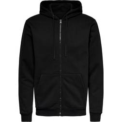 Only & Sons Sudadera con cremallera 'Ceres' negro