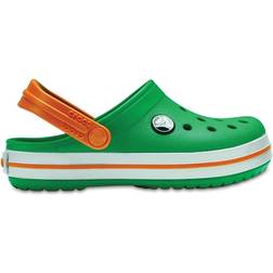 Crocs Crocband Clog - Grass Green/White/Blazing Orange