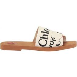 Chloé Woody Flat Mule - White