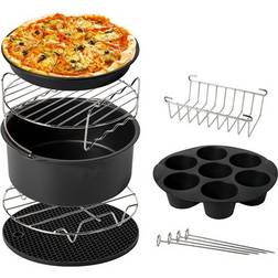 Air Fryer Set Köksutrustning 8st