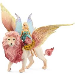 Schleich Fairy in Flight on Winged Lion 70714