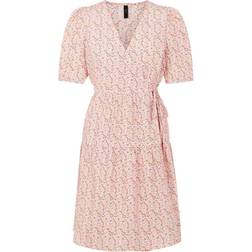 Y.A.S Yasricca Wrap Dress - Roseate Spoonbill