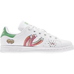 adidas Junior Stan Smith - Cloud White/Cloud White/Vivid Green