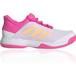 Adidas Junior Adizero Club - Cloud White/Acid Orange/Screaming Pink