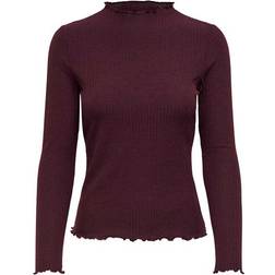 Only Emma L/S High Neck Top Jrs - Multicolor