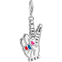 Thomas Sabo Stay True Charm Pendant - Silver/Multicolour