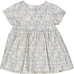 Wheat Dress Signe - Ivory Flowers (5231d-295-9056)