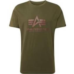 Alpha Industries Basic T-shirt - Dark Green/Purple