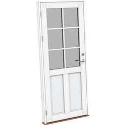 Sparvinduer FD1206 Yderdør Klart glas (60x158.5cm)