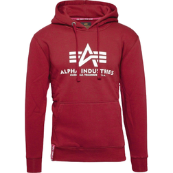 Alpha Industries Basic Hoodie - Cranberry/White