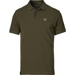 Barbour Tartan Pique Polo - Dark Olive