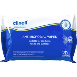 Clinell Antimicrobial Hand & Surface Wipes 20-pack