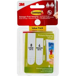 3M Command Medium and Large Tavelkrok 24st
