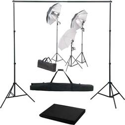 vidaXL Fotostudioset met verlichtingsset en achtergrond