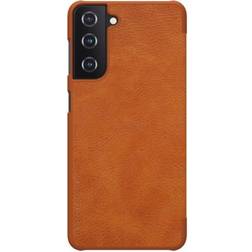 Nillkin Funda Samsung Galaxy S21 Plus De Piel Monedero Qin De Marrón